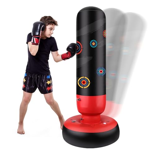 NEXBOX Boxsack Kinder für Karate Taekwondo -160 cm Stehend Standboxsack Stressabbau mit Luftpumpe,Geschenke für Jungen und Mädchen 3 4 5 6 7 8 9 10 Jahren NEXBOX Boxsack Kinder für Karate Taekwondo -160 cm Stehend Standboxsack Stressabbau mit Luftpumpe,Geschenke für Jungen und Mädchen 3 4 5 6 7 8 9 10 Jahren von NEXBOX