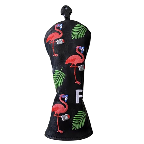 Flamingo Golfschlägerhaube, 3 Holzkopfhaube, Golfschlägerhaube, Premium (PU-Leder, Fahrer, Fairwayholz, Hybrid-Schlägerhaube, passend für alle Marken, für Fairway-Holz Flamingo Golfschlägerhaube, 3 Holzkopfhaube, Golfschlägerhaube, Premium (PU-Leder, Fahrer, Fairwayholz, Hybrid-Schlägerhaube, passend für alle Marken, für Fairway-Holz von NEwoilkwo