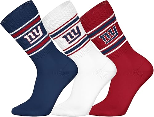 NEW YORK GIANTS 3pk Crew Socks - DBL/WHT/RED - 39/42 NEW YORK GIANTS 3pk Crew Socks - DBL/WHT/RED - 39/42 von NFL