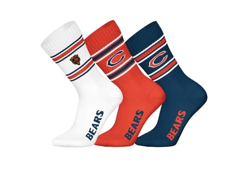 NFL CHICAGO BEARS 3pk Crew Socks - WHT/ORG/NNY - 43/46 NFL CHICAGO BEARS 3pk Crew Socks - WHT/ORG/NNY - 43/46 von NFL