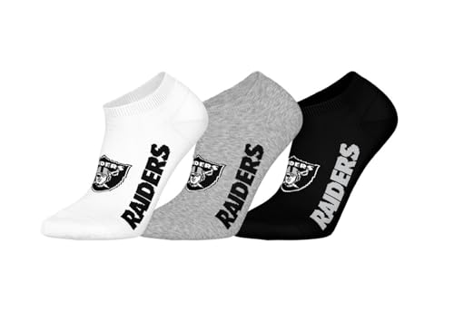 NFL LAS Vegas Raiders 3pk Sneaker Socks - WHT/MGR/BLK - 35/38 NFL LAS Vegas Raiders 3pk Sneaker Socks - WHT/MGR/BLK - 35/38 von NFL