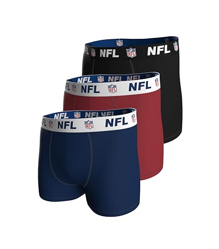 NFL Herren Shield 3pk Boxers, Navy-red-Black, L EU NFL Herren Shield 3pk Boxers, Navy-red-Black, L EU von NFL