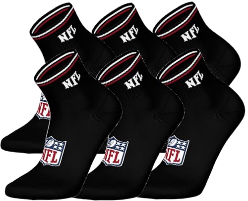 NFL SHIELD 6pk Quarter Socks - BLK - 35/38 NFL SHIELD 6pk Quarter Socks - BLK - 35/38 von NFL