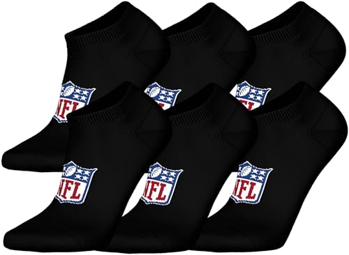 NFL Shield 6pk Sneaker Socks - BLK - 35/38 NFL Shield 6pk Sneaker Socks - BLK - 35/38 von NFL