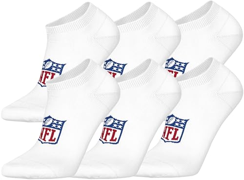 NFL Shield 6pk Sneaker Socks - WHT - 35/38 NFL Shield 6pk Sneaker Socks - WHT - 35/38 von NFL