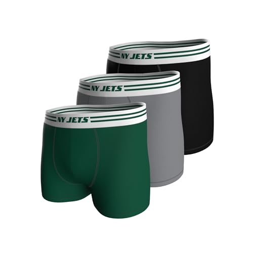 NY Jets 3pk Boxers - GRN/MGR/BLK - L von NFL