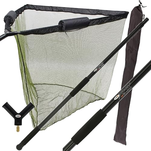 106,7 cm Karpfen Angeln Kescher mit Dual Net Float System, 2 m Griff Deluxe Stink Bag NGT von NGT