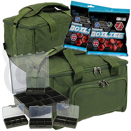 Karpfen Angeln-Medium Carry All Gerät oder Köder Tasche und 4+1 Bit Kisten Gratis Fischköder Karpfen Angeln-Medium Carry All Gerät oder Köder Tasche und 4+1 Bit Kisten Gratis Fischköder von NGT