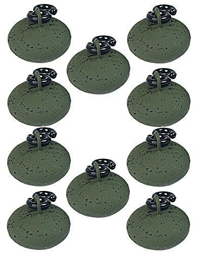 Karpfenangeln Ausrüstung 10 grün beschichtet 1 Oz-Rückseite Gewichte leicht laufende Karpfenangeln Ausrüstung 10 grün beschichtet 1 Oz-Rückseite Gewichte leicht laufende von NGT