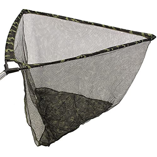 NGT CAMO Landing NET KESCHER 42" 107x90cm mit Stink Bag & Metall V Karpfenkescher von NGT