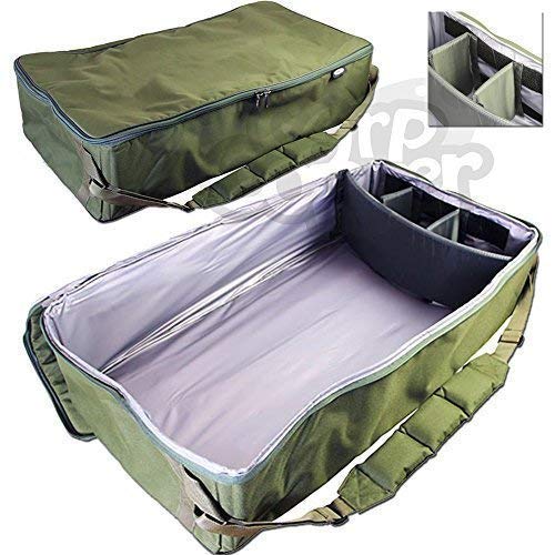NGT Carp Fishing Tackle Universal gepolsterte große Ködertasche für Köderboot, Tragetasche, grün NGT Carp Fishing Tackle Universal gepolsterte große Ködertasche für Köderboot, Tragetasche, grün von NGT
