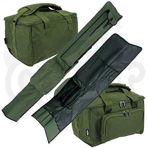 NGT Quickfish Tragetaschen-Set 3 + 3 zum Karpfen-Angeln, Rutenfutteral für 3,7 m Ruten und Zubehör, gepolstert NGT Quickfish Tragetaschen-Set 3 + 3 zum Karpfen-Angeln, Rutenfutteral für 3,7 m Ruten und Zubehör, gepolstert von NGT