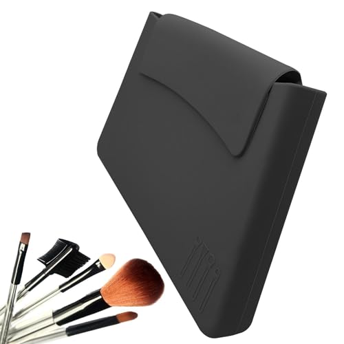 NGUMMS Silikon-Make-up-Tasche für die Reise,Silikon-Reise-Make-up-Pinseltasche,Tragbarer Kosmetikhalter für große Pinsel - Großer Make-up-Organizer und Pinsel-Reiseetui mit Magnetschnallen-Design für von NGUMMS