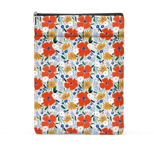 Buchhülle mit niedlichem Blumenmotiv, Retro-Buchhüllen für Taschenbücher, Buchschutz, Buchliebhaber, Geschenke für Frauen, Mädchen, Nichte, Buchzubehör, Buchclub, Geschenke, Weihnachten, Geburtstag von NGZS