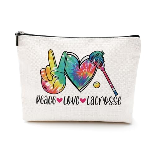 NGZS Make-up-Tasche 796, Peace Love Lacrosse, 9.7x7 inch von NGZS