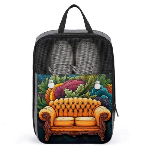 Reise-Schuhtasche, Couch-Druck, tragbarer Organizer, Schuhbeutel für Reisen und tägliche Aufbewahrung, Stil, Einheitsgröße, modern, Stil:, Einheitsgröße, Modern von NHYDSPQ