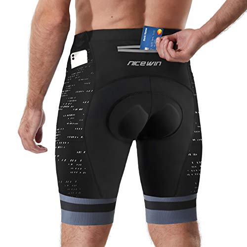NICEWIN Herren Shorts Mountainbike Fahrrad Motorradausrüstung mit gepolstertem Sitzkissen Handytasche NICEWIN Herren Shorts Mountainbike Fahrrad Motorradausrüstung mit gepolstertem Sitzkissen Handytasche von NICEWIN