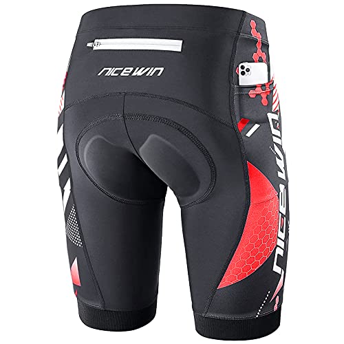 NICEWIN Radlerhose Herren mit Sitzpolster 4D Gepolsterte Fahrradhose kurz Atmungsaktive schnelltrocknende stoßfeste Herren Fahrrad Hosen Radhose NICEWIN Radlerhose Herren mit Sitzpolster 4D Gepolsterte Fahrradhose kurz Atmungsaktive schnelltrocknende stoßfeste Herren Fahrrad Hosen Radhose von NICEWIN
