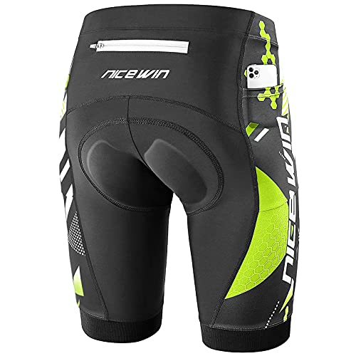 NICEWIN Radlerhose Herren mit Sitzpolster 4D Gepolsterte Fahrradhose kurz Atmungsaktive schnelltrocknende stoßfeste Herren Fahrrad Hosen Radhose NICEWIN Radlerhose Herren mit Sitzpolster 4D Gepolsterte Fahrradhose kurz Atmungsaktive schnelltrocknende stoßfeste Herren Fahrrad Hosen Radhose von NICEWIN