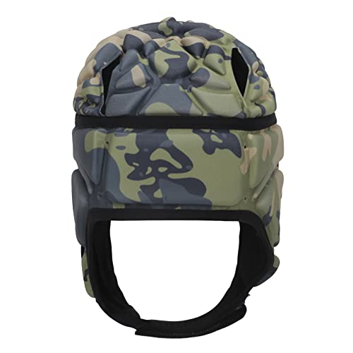 Rugby Helm Kopfschutz Torhüter Fußball Torwart Helm Sport Kopfbedeckung Scrum Cap Kopfschutz Weicher Schutzhelm Unterstützung für Hockey Fußball Rugby von NICEYEA