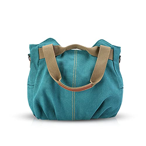NICOLE & DORIS Canvas Tasche Damen Tragetaschen für Damen Schultertaschen Umhängetasche Leinwand Handtasche Mädchen Blauer See NICOLE & DORIS Canvas Tasche Damen Tragetaschen für Damen Schultertaschen Umhängetasche Leinwand Handtasche Mädchen Blauer See von NICOLE & DORIS