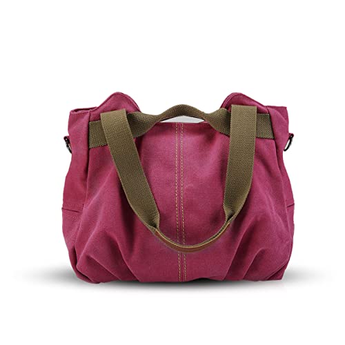 NICOLE & DORIS Canvas Tasche Damen Tragetaschen für Damen Schultertaschen Umhängetasche Leinwand Handtasche Mädchen Rosa NICOLE & DORIS Canvas Tasche Damen Tragetaschen für Damen Schultertaschen Umhängetasche Leinwand Handtasche Mädchen Rosa von NICOLE & DORIS