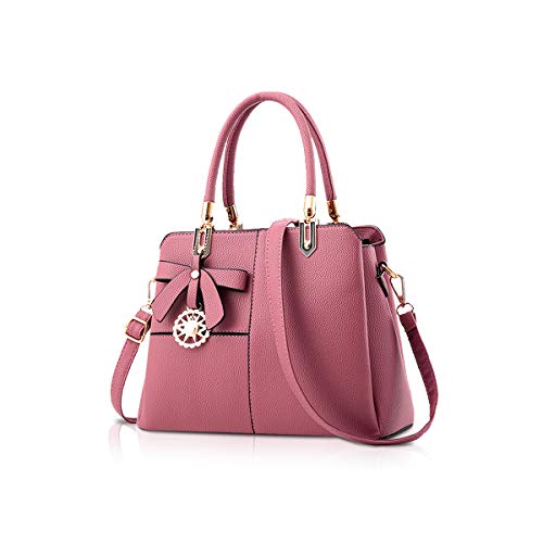 NICOLE&DORIS Damen Handtasche Schultertasche Frau Top Griff Taschen Umhängetasche Retro Weiblich Designer Große Tasche Rosa NICOLE&DORIS Damen Handtasche Schultertasche Frau Top Griff Taschen Umhängetasche Retro Weiblich Designer Große Tasche Rosa von NICOLE & DORIS