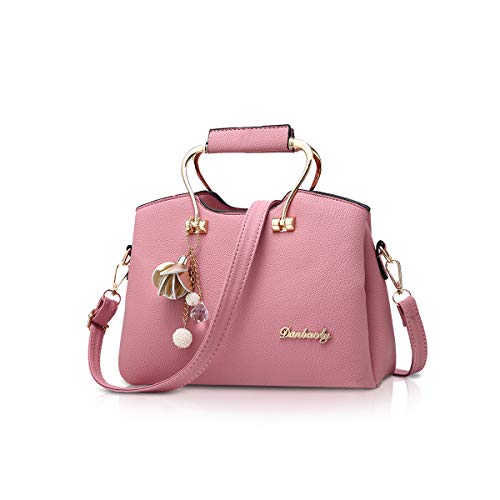NICOLE & DORIS Damen Handtaschen, Umhängetasche, Crossbody-Tasche, Leder, für Damen, mit langem Gurt, Rosa, L, Elegant NICOLE & DORIS Damen Handtaschen, Umhängetasche, Crossbody-Tasche, Leder, für Damen, mit langem Gurt, Rosa, L, Elegant von NICOLE & DORIS