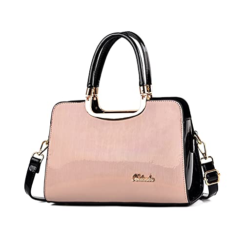 NICOLE & DORIS Damen Handtaschen Designer Frauen Umhängetasche PU Leder Schultertaschen Reißverschluss Handtasche Rosa NICOLE & DORIS Damen Handtaschen Designer Frauen Umhängetasche PU Leder Schultertaschen Reißverschluss Handtasche Rosa von NICOLE & DORIS