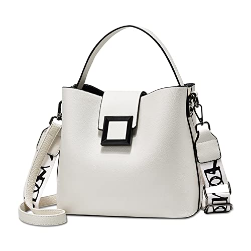 NICOLE & DORIS Damen Handtaschen Klein Modern Schultertaschen PU Leder Frauen Umhängetasche Stilvolle Beuteltasche Abendtasche Handy Tasche mit 2 Schulterriemen Weiß NICOLE & DORIS Damen Handtaschen Klein Modern Schultertaschen PU Leder Frauen Umhängetasche Stilvolle Beuteltasche Abendtasche Handy Tasche mit 2 Schulterriemen Weiß von NICOLE & DORIS