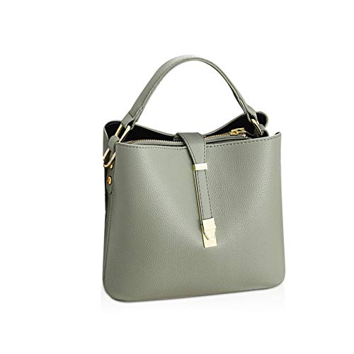 NICOLE & DORIS Damen Leder Handtasche Designer Frauen Umhängetasche Beuteltasche Schultertasche Tote Bag Kleine Handtasche mit Vielen Fächern Hellgrün NICOLE & DORIS Damen Leder Handtasche Designer Frauen Umhängetasche Beuteltasche Schultertasche Tote Bag Kleine Handtasche mit Vielen Fächern Hellgrün von NICOLE & DORIS