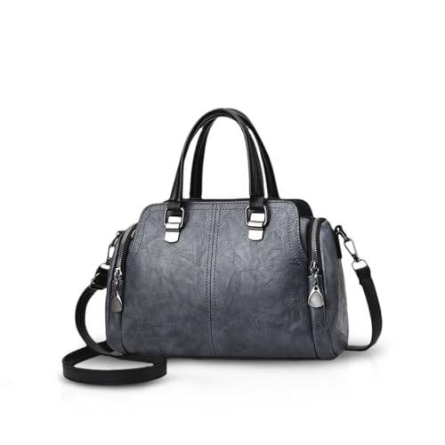 NICOLE&DORIS Damen Mode Taschen mit hohem Tragegriff Retro Handtaschen Schultertasche Umhängetasche Tragetaschen für Frauen Blau NICOLE&DORIS Damen Mode Taschen mit hohem Tragegriff Retro Handtaschen Schultertasche Umhängetasche Tragetaschen für Frauen Blau von NICOLE & DORIS
