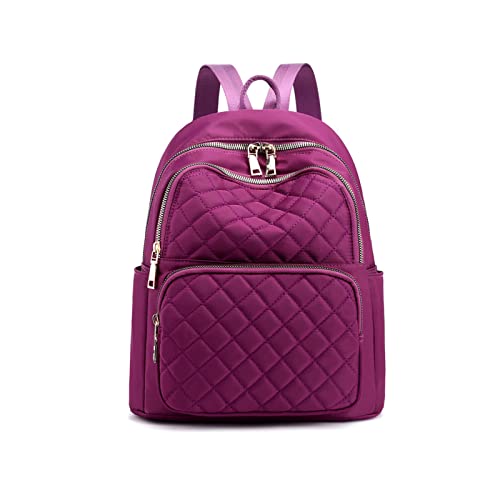 NICOLE & DORIS Damen Rucksäcke Casual Rucksack Waterproof Nylon Daypack Leichtgewicht Schultasche Cityrucksack Mode Rucksack mit Mehreren Taschen Violett NICOLE & DORIS Damen Rucksäcke Casual Rucksack Waterproof Nylon Daypack Leichtgewicht Schultasche Cityrucksack Mode Rucksack mit Mehreren Taschen Violett von NICOLE & DORIS