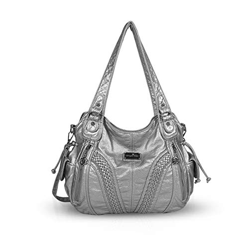 NICOLE & DORIS Damen Schultertasche Groß Hobo Tasche PU Leder Fashion Casual Handtasche Designer Tote Bag with Zipper NICOLE & DORIS Damen Schultertasche Groß Hobo Tasche PU Leder Fashion Casual Handtasche Designer Tote Bag with Zipper von NICOLE & DORIS