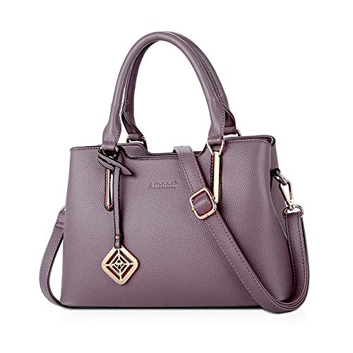 NICOLE & DORIS Elegante Handtaschen Damen Shopper Schultertasche PU Leder Umhängetasche Frauen Shopper mit großer Kapazität Henkeltasche Lila NICOLE & DORIS Elegante Handtaschen Damen Shopper Schultertasche PU Leder Umhängetasche Frauen Shopper mit großer Kapazität Henkeltasche Lila von NICOLE & DORIS