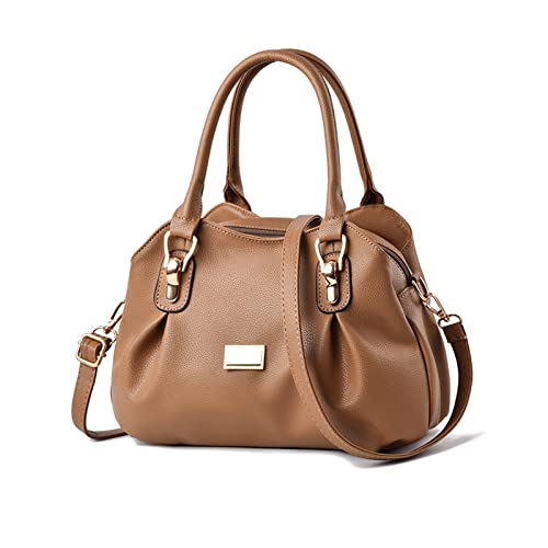 NICOLE & DORIS Frauen Tasche Elegante Handtaschen Damen Designer Shopper Schultertaschen PU Leder Henkeltasche Umhängetasche Mode Satchel Handtasche mit Vielen Fächern Khaki NICOLE & DORIS Frauen Tasche Elegante Handtaschen Damen Designer Shopper Schultertaschen PU Leder Henkeltasche Umhängetasche Mode Satchel Handtasche mit Vielen Fächern Khaki von NICOLE & DORIS