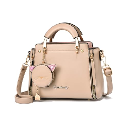 NICOLE & DORIS Frauen Umhängetasche Klein Tasche Mode Handtaschen Damen Kuriertaschen Handytasche Mädchen Crossbody Schultertaschen mit Geldbörse Khaki von NICOLE & DORIS