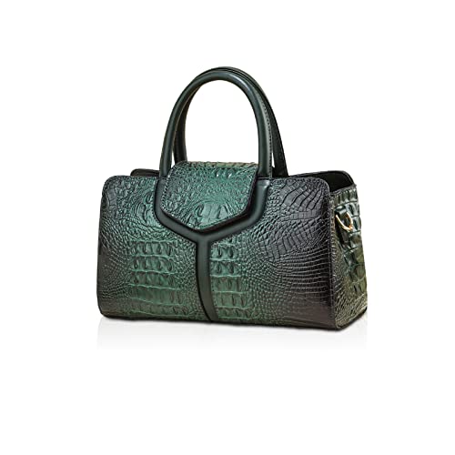 NICOLE & DORIS Handtasche Damen Krokodil Henkeltasche Elegant Schultertaschen PU Leder Umhängetasche Crossbody Bag Frauen Satchel Handtasche Clutch Tasche Grün NICOLE & DORIS Handtasche Damen Krokodil Henkeltasche Elegant Schultertaschen PU Leder Umhängetasche Crossbody Bag Frauen Satchel Handtasche Clutch Tasche Grün von NICOLE & DORIS