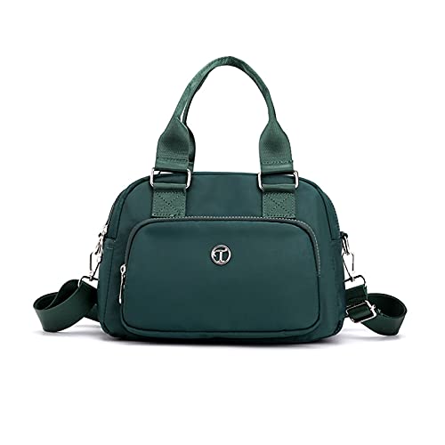 NICOLE & DORIS Handtasche Messenger Bag Damen Casual Schultertasche Nylon Wasserdicht Leichte Umhängetasche Multi-Tasche Handtasche Reise Grün NICOLE & DORIS Handtasche Messenger Bag Damen Casual Schultertasche Nylon Wasserdicht Leichte Umhängetasche Multi-Tasche Handtasche Reise Grün von NICOLE & DORIS