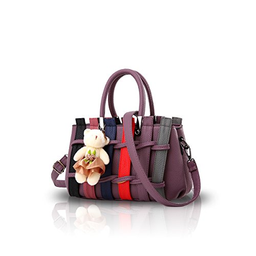 NICOLE & DORIS Handtaschen für Damen Umhängetaschen Henkeltaschen Damen Handtasche die neuesten Trends Spleiß Farbe von NICOLE & DORIS