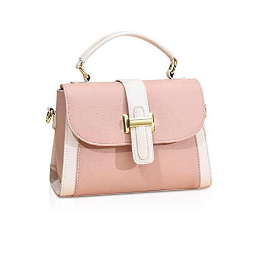 NICOLE & DORIS Kleine Handtasche Damen Mode Umhängetasche Elegant Schultertaschen PU Leder Satchel Handtasche Mehrfarbige Henkeltasche Mädchen Crossbody Bag Rosa NICOLE & DORIS Kleine Handtasche Damen Mode Umhängetasche Elegant Schultertaschen PU Leder Satchel Handtasche Mehrfarbige Henkeltasche Mädchen Crossbody Bag Rosa von NICOLE & DORIS