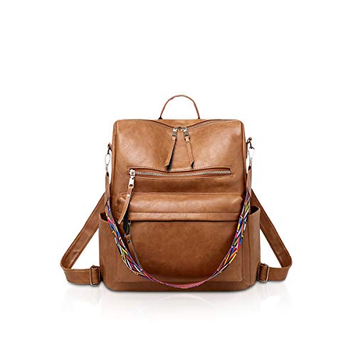 NICOLE&DORIS Leder Rucksack Jahrgang Geldbörse für Frauen Hochschule Tasche Schulbüchertasche Tagesrucksack braun NICOLE&DORIS Leder Rucksack Jahrgang Geldbörse für Frauen Hochschule Tasche Schulbüchertasche Tagesrucksack braun von NICOLE & DORIS