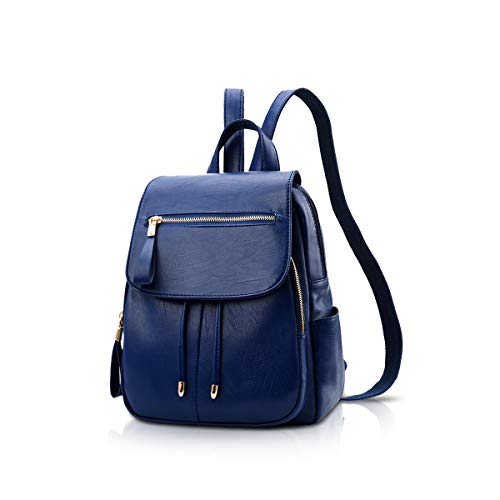 NICOLE&DORIS Mode Frauen Rucksack Mini Rucksack Kunstleder Leder Damen Rucksack Umhängetasche Geldbörsen Mädchen Rucksack Dunkelblau NICOLE&DORIS Mode Frauen Rucksack Mini Rucksack Kunstleder Leder Damen Rucksack Umhängetasche Geldbörsen Mädchen Rucksack Dunkelblau von NICOLE & DORIS