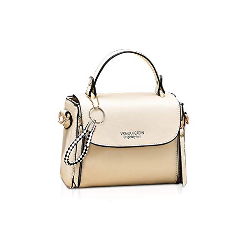 NICOLE & DORIS Tasche Damen Klein Crossbody Tasche PU Leder Tasche Umhängetasche Trendy Handtasche mit abnehmbaren Schulterriemen Beige NICOLE & DORIS Tasche Damen Klein Crossbody Tasche PU Leder Tasche Umhängetasche Trendy Handtasche mit abnehmbaren Schulterriemen Beige von NICOLE & DORIS