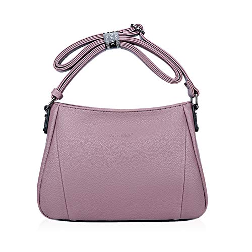 NICOLE & DORIS Umhängetasche aus PU-Leder Schultertasche Damen Handtasche Schultertasche Mode Mittel Henkeltasche mit Mehreren Taschen Shopper Lila NICOLE & DORIS Umhängetasche aus PU-Leder Schultertasche Damen Handtasche Schultertasche Mode Mittel Henkeltasche mit Mehreren Taschen Shopper Lila von NICOLE & DORIS