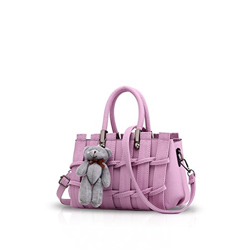 Neue Mädchen/Frauen süße Mode-Handtasche Messenger Bag Umhängetasche Schulter-Geldbeutel Tote Lila Nicole & Doris Neue Mädchen/Frauen süße Mode-Handtasche Messenger Bag Umhängetasche Schulter-Geldbeutel Tote Lila Nicole & Doris von NICOLE & DORIS