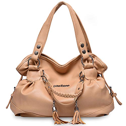 Nicole&Doris Handtasche Damen Schultertasche Damen Große Umhängetasche Frauen Henkeltasche Hobo Tasche für Mädchen Khaki Nicole&Doris Handtasche Damen Schultertasche Damen Große Umhängetasche Frauen Henkeltasche Hobo Tasche für Mädchen Khaki von NICOLE & DORIS