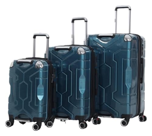 NICRX Koffer 1-teiliges Gepäckset, Koffer mit großem Fassungsvermögen, 1-Gang-Verstellbarer Teleskop-Trolley, Handgepäck, Zollkoffer Reisekoffer(Blue,20in) von NICRX