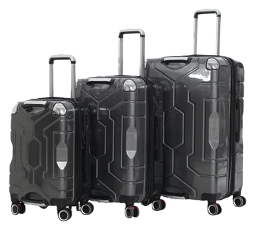 NICRX Koffer 1-teiliges Gepäckset, Koffer mit großem Fassungsvermögen, 1-Gang-Verstellbarer Teleskop-Trolley, Handgepäck, Zollkoffer Reisekoffer(Dark Gray,20in) von NICRX