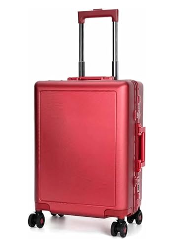 NICRX Koffer Gepäckkoffer mit Aluminiumrahmen und Rädern, großer Stauraum for Gepäck, TSA-Koffer mit Zahlenschloss Reisekoffer(39 * 23 * 55.5CM) von NICRX